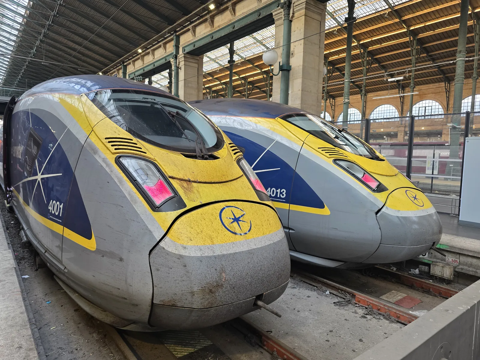 Trains Eurostar à Paris-Gare du Nord