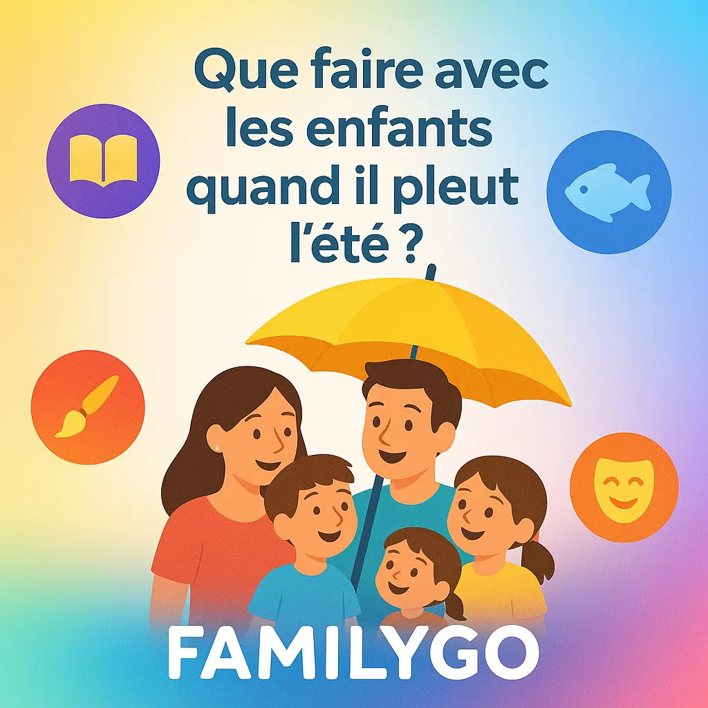 Activités pour enfants quand il pleut l'été - FamilyGo